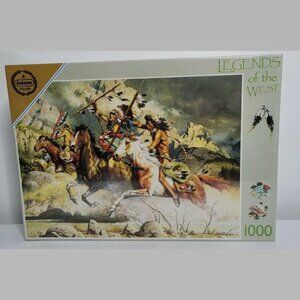 Legends of The West Sealed Cheyenne Falcon 1000 PC Puzzle NEW McCarthy